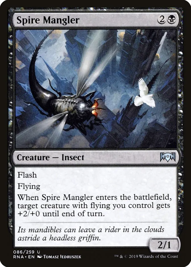 2019 Ravnica Allegiance Spire Mangler #86 uncommon card image