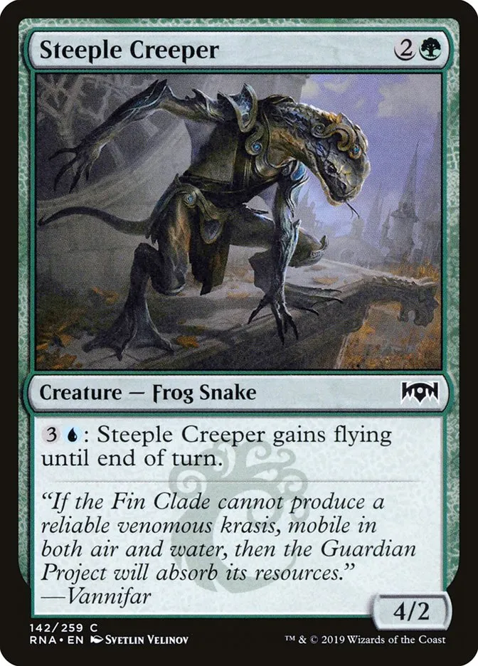 2019 Ravnica Allegiance Steeple Creeper #142 common card image