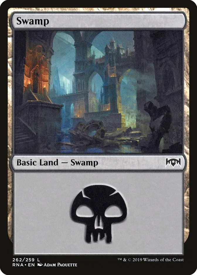 2019 Ravnica Allegiance Swamp #262 common card image