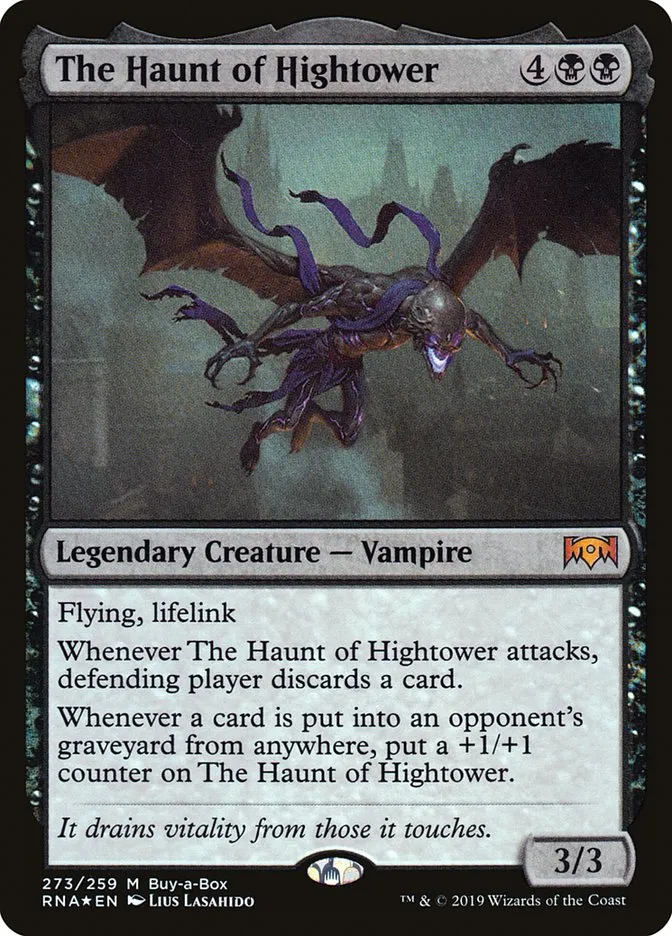 2019 Ravnica Allegiance The Haunt of Hightower #273 mythic card image