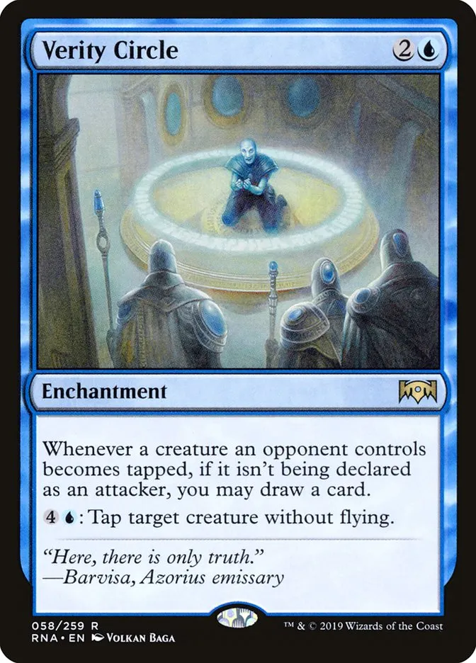 2019 Ravnica Allegiance Verity Circle #58 rare card image