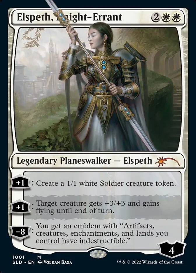 2019 Secret Lair Drop Elspeth, Knight-Errant mythic #1001 mythic card image