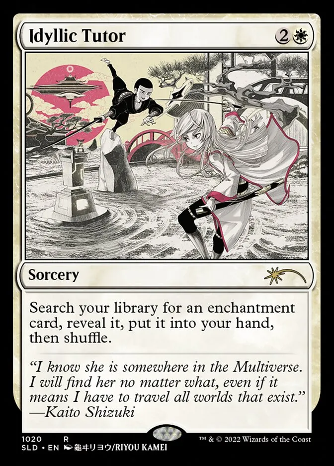 2019 Secret Lair Drop Idyllic Tutor [Foil] rare #1020 rare card image