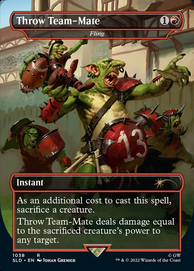 2019 Secret Lair Drop Fling #1038 rare card image