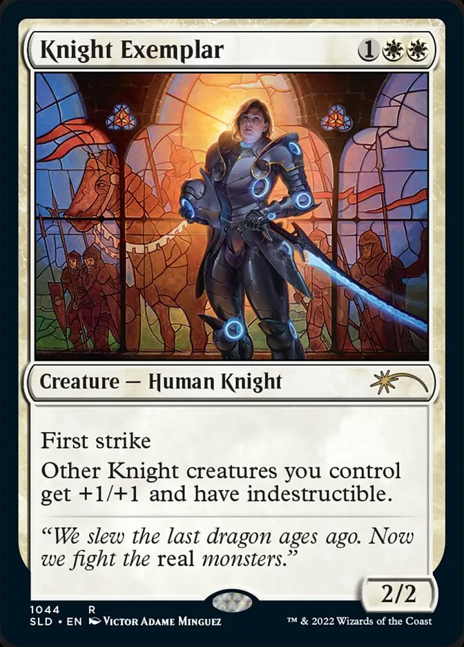2019 Secret Lair Drop Knight Exemplar #1044 rare card image