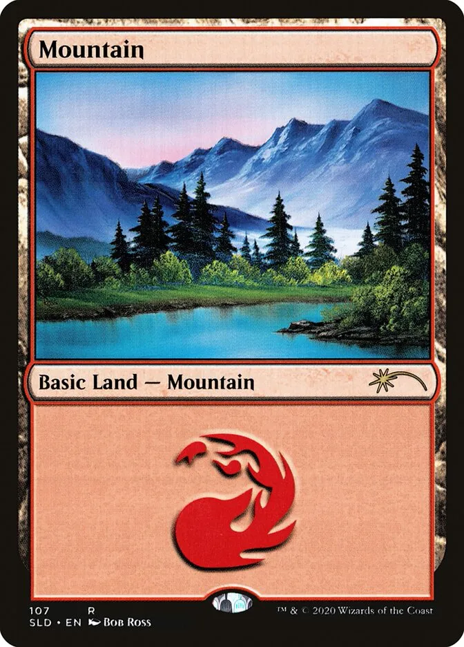 2019 Secret Lair Drop Mountain [Foil] rare #107 rare card image