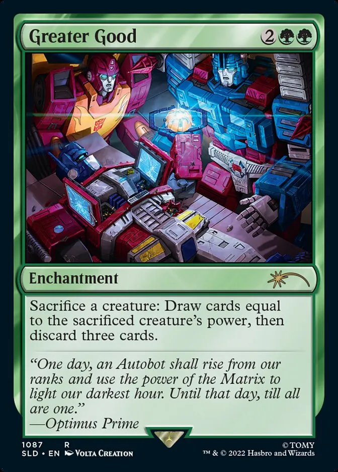 2019 Secret Lair Drop Greater Good #1087 rare card image