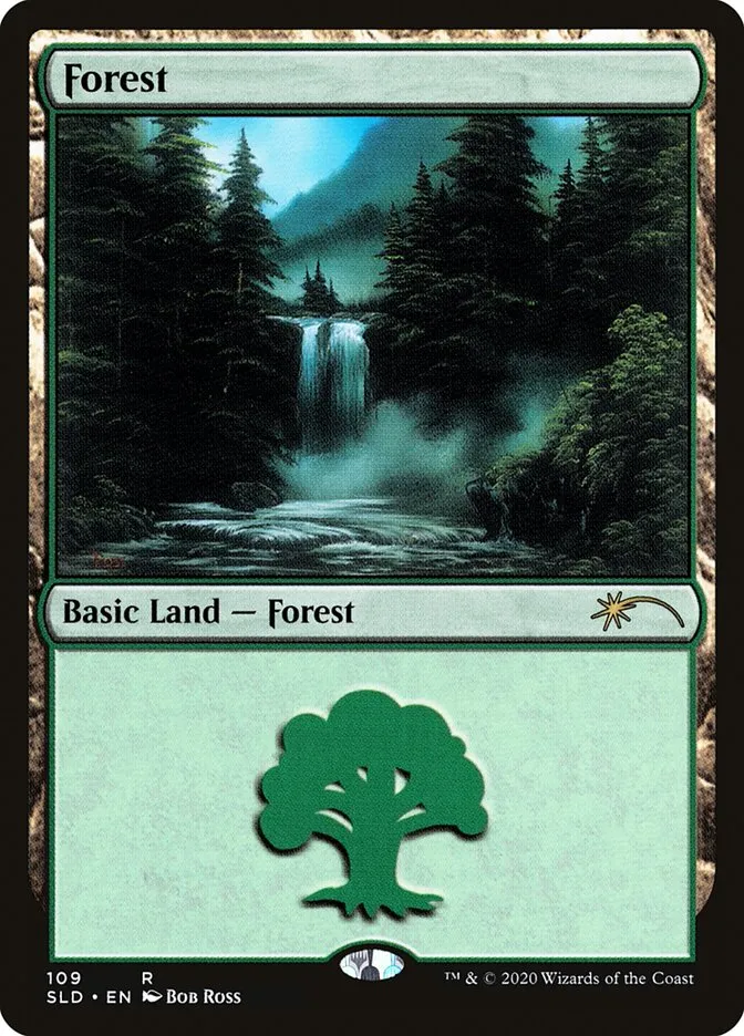 2019 Secret Lair Drop Forest [Foil] rare #109 rare card image