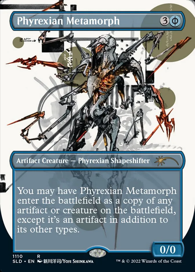 2019 Secret Lair Drop Phyrexian Metamorph #1110 rare card image