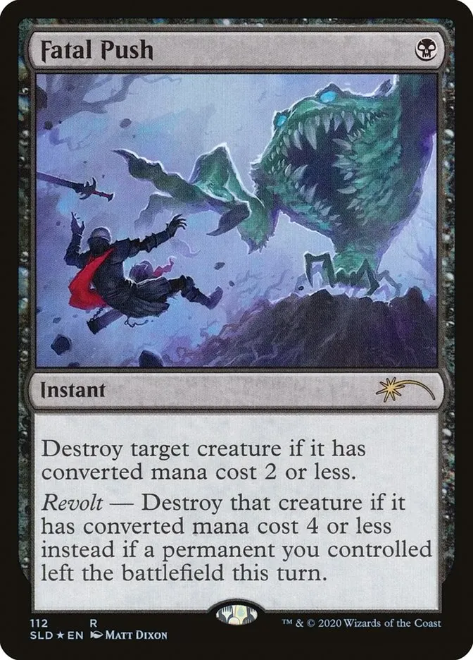 2019 Secret Lair Drop Fatal Push #112 rare card image