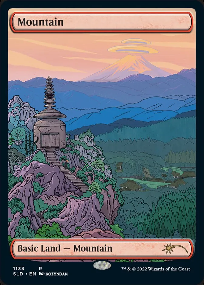 2019 Secret Lair Drop Mountain #1133 rare card image