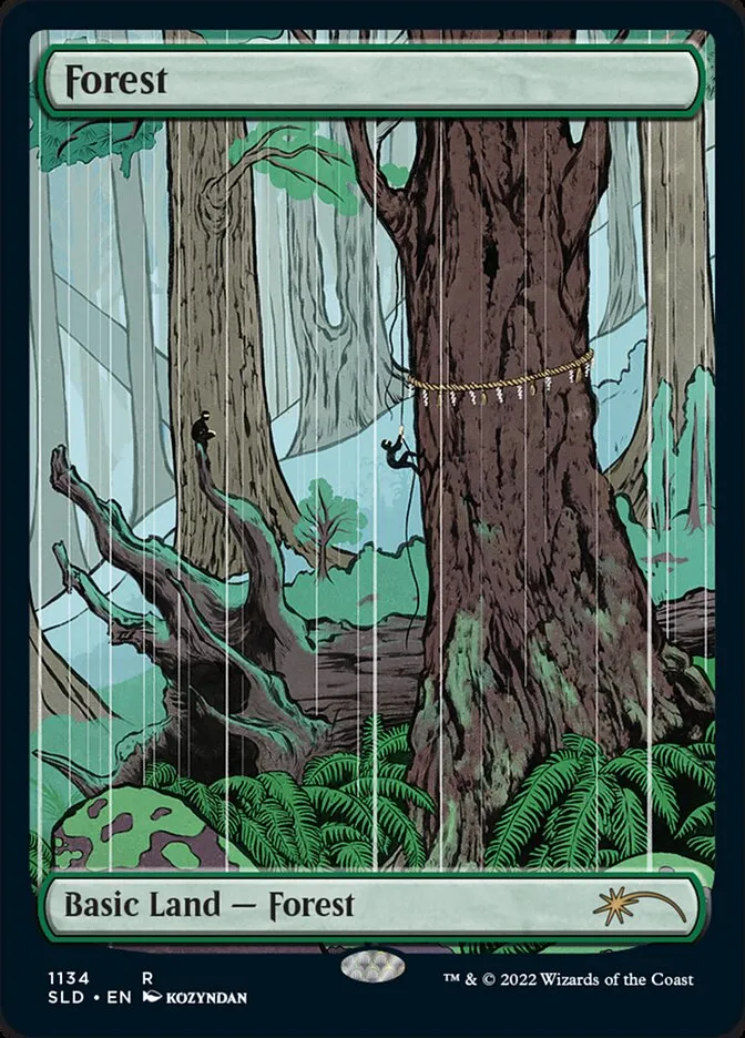 2019 Secret Lair Drop Forest #1134 rare card image