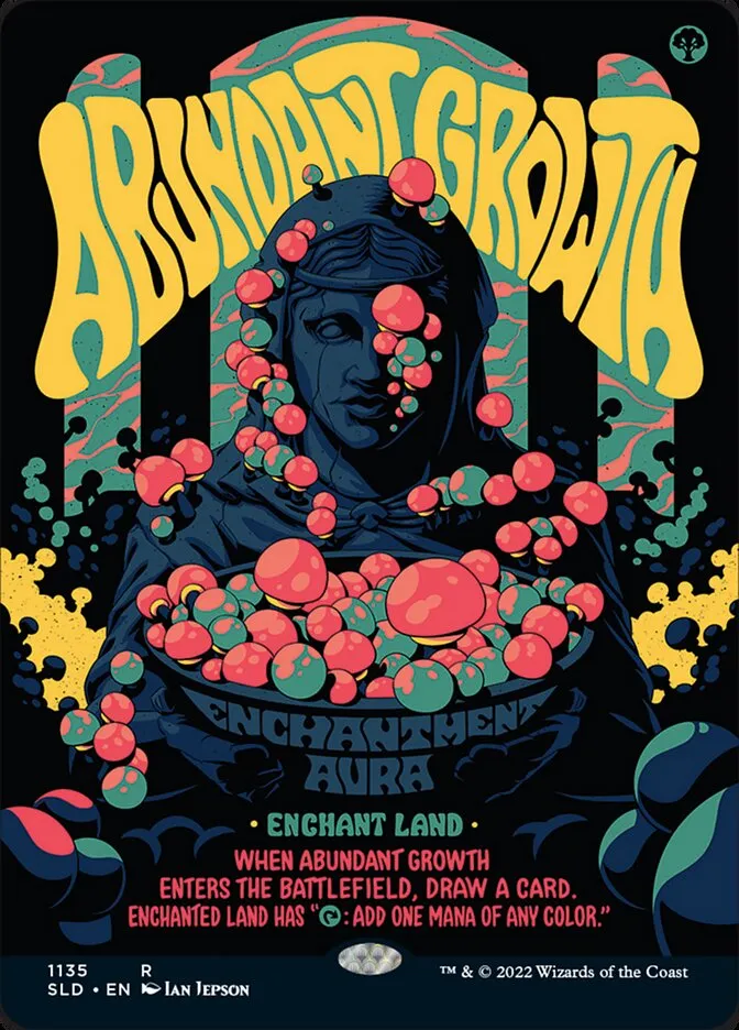 2019 Secret Lair Drop Abundant Growth #1135 rare card image