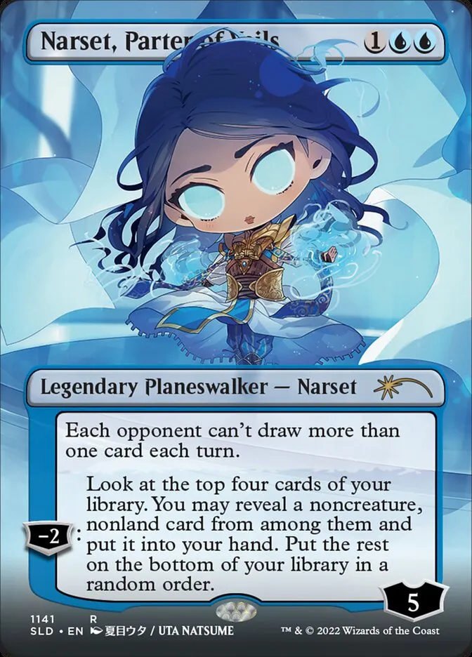2019 Secret Lair Drop Narset, Parter of Veils #1141 rare card image