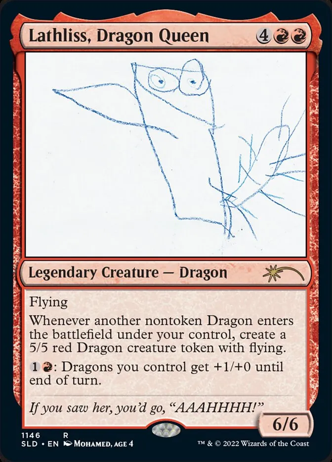 2019 Secret Lair Drop Lathliss, Dragon Queen #1146 rare card image
