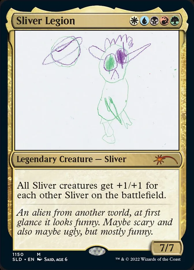 2019 Secret Lair Drop Sliver Legion #1150 mythic card image