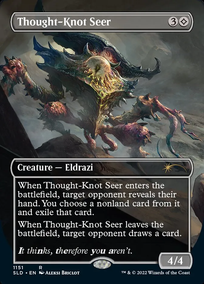 2019 Secret Lair Drop Thought-Knot Seer #1151 rare card image