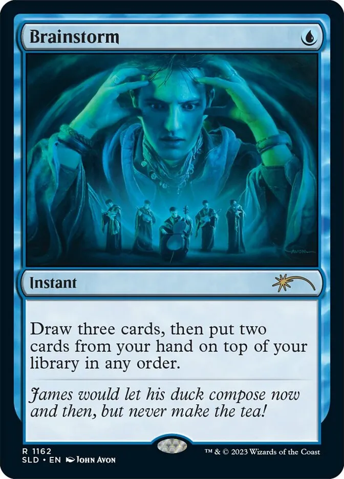 2019 Secret Lair Drop Brainstorm #1162 rare card image