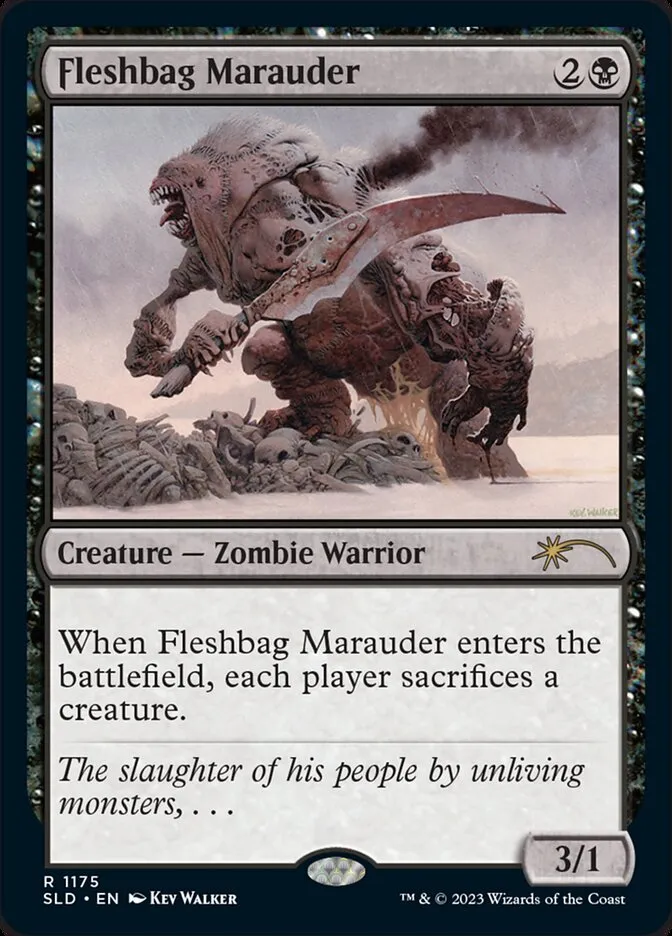 2019 Secret Lair Drop Fleshbag Marauder #1175 rare card image