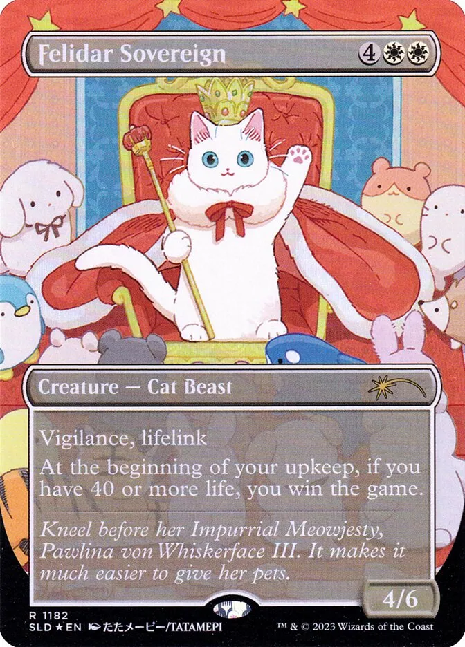 2019 Secret Lair Drop Felidar Sovereign #1182 rare card image