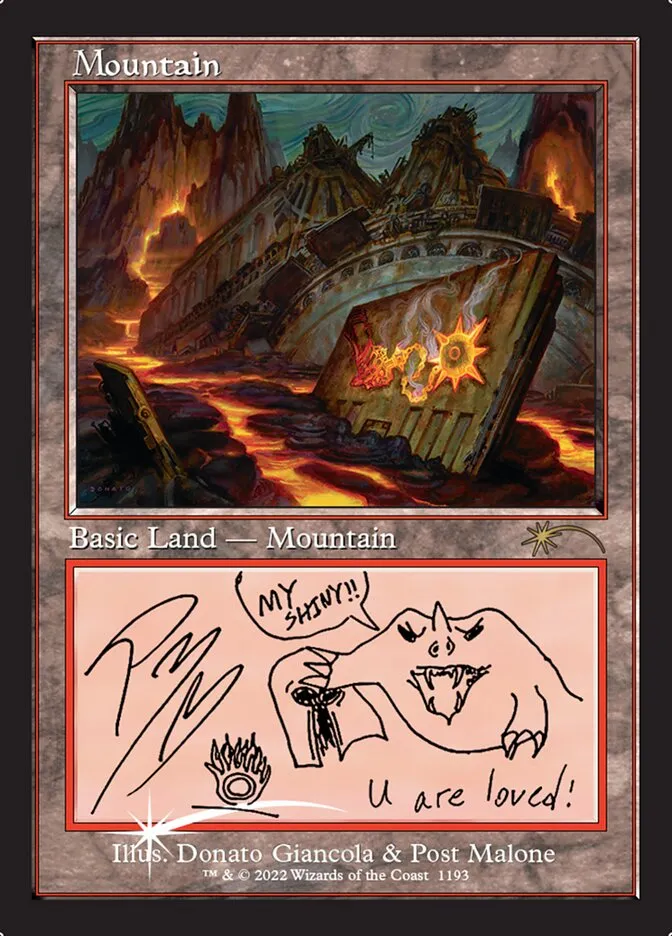 2019 Secret Lair Drop Mountain [Foil] rare #1193 rare card image
