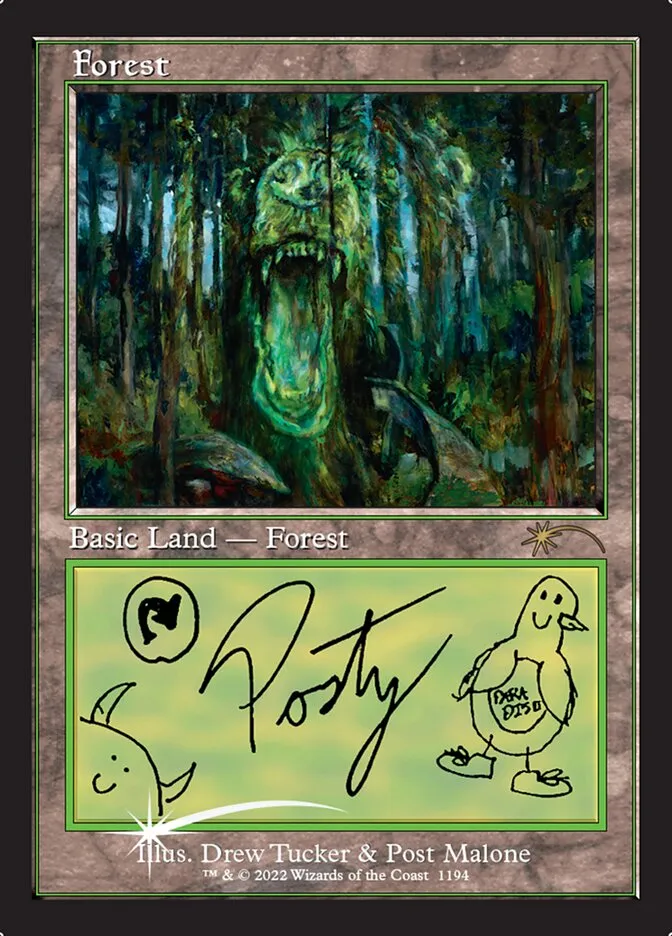 2019 Secret Lair Drop Forest [Foil] rare #1194 rare card image