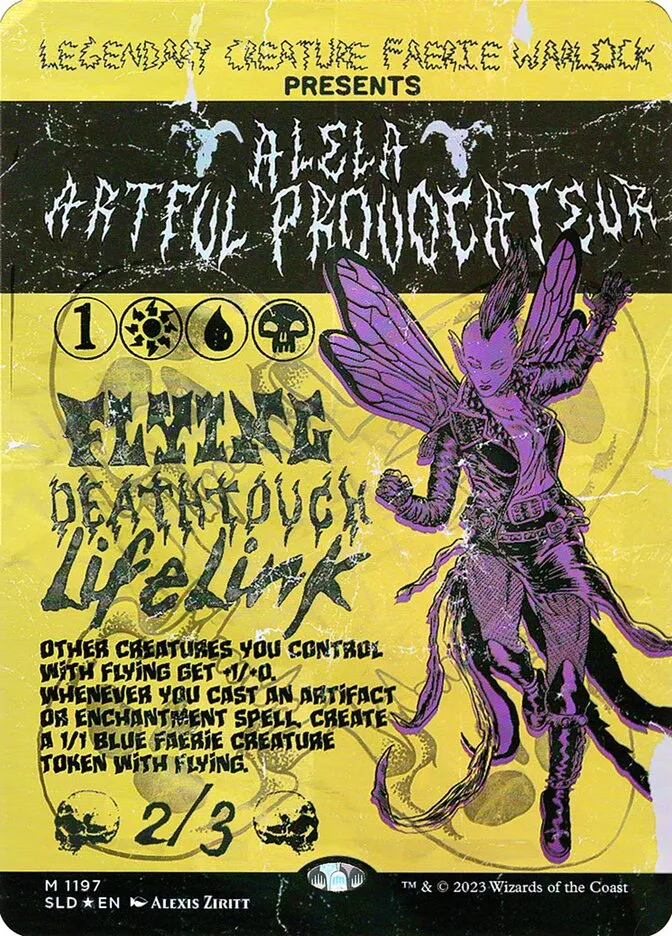 2019 Secret Lair Drop Alela, Artful Provocateur #1197 mythic card image