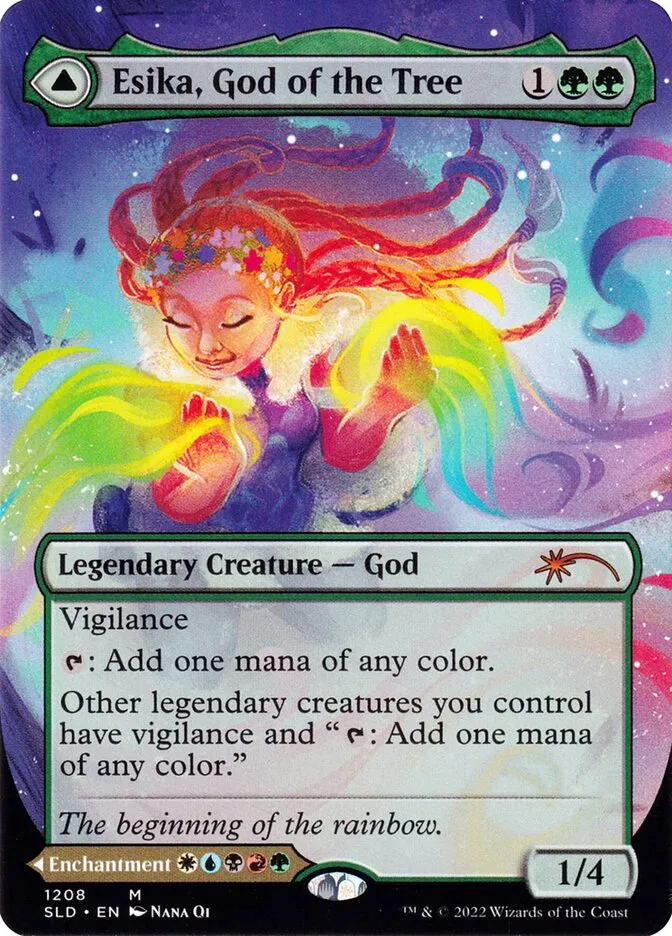 2019 Secret Lair Drop Esika, God of the Tree // The Prismatic Bridge #1208 mythic card image
