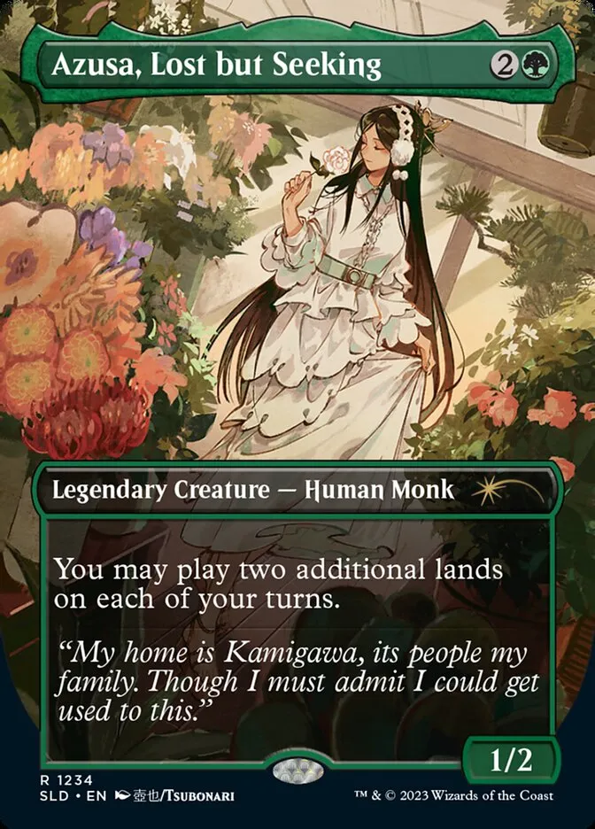 2019 Secret Lair Drop Azusa, Lost but Seeking #1234 rare card image