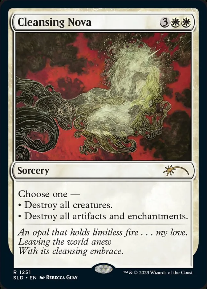 2019 Secret Lair Drop Cleansing Nova #1251 rare card image