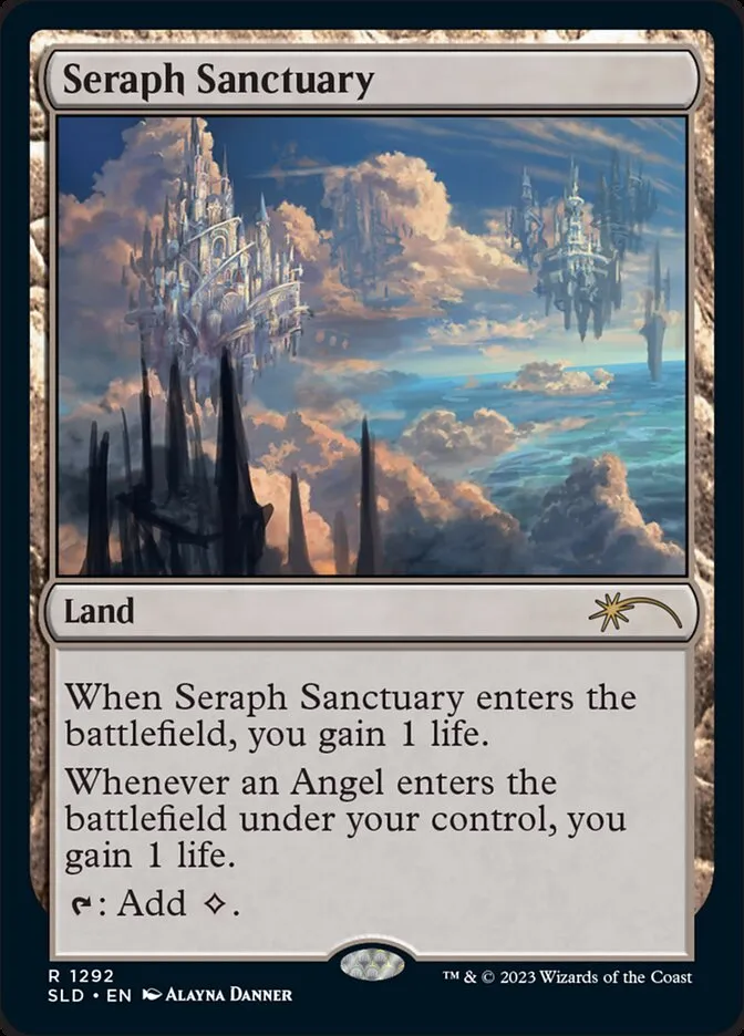 2019 Secret Lair Drop Seraph Sanctuary #1292 rare card image