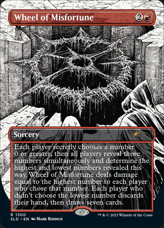 2019 Secret Lair Drop Wheel of Misfortune #1300 rare card image