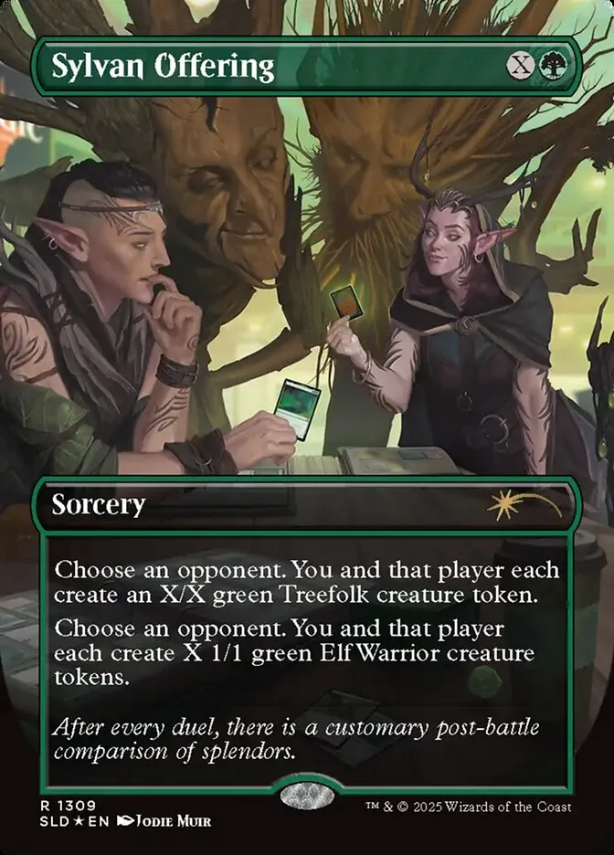 2019 Secret Lair Drop Sylvan Offering [Rainbow Foil] rare #1309 rare card image