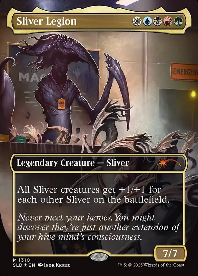 2019 Secret Lair Drop Sliver Legion [Rainbow Foil] mythic #1310 mythic card image