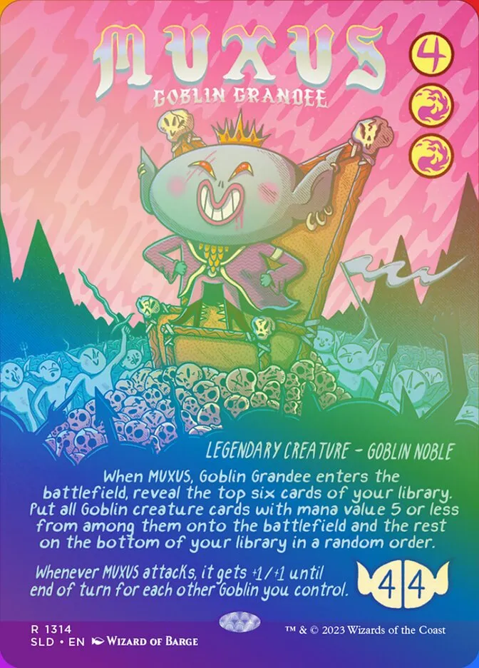 2019 Secret Lair Drop Muxus, Goblin Grandee #1314★ rare card image