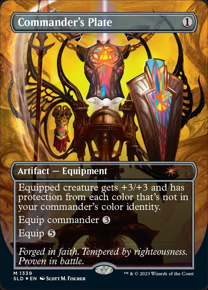 2019 Secret Lair Drop Commander's Plate #1339 mythic card image