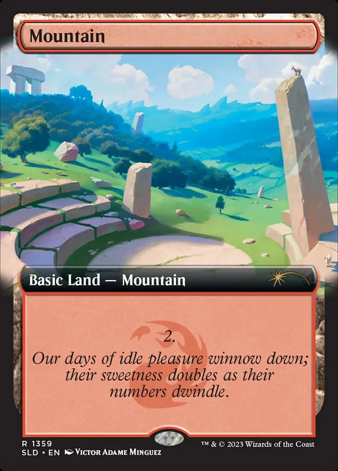 2019 Secret Lair Drop Mountain #1359 rare card image