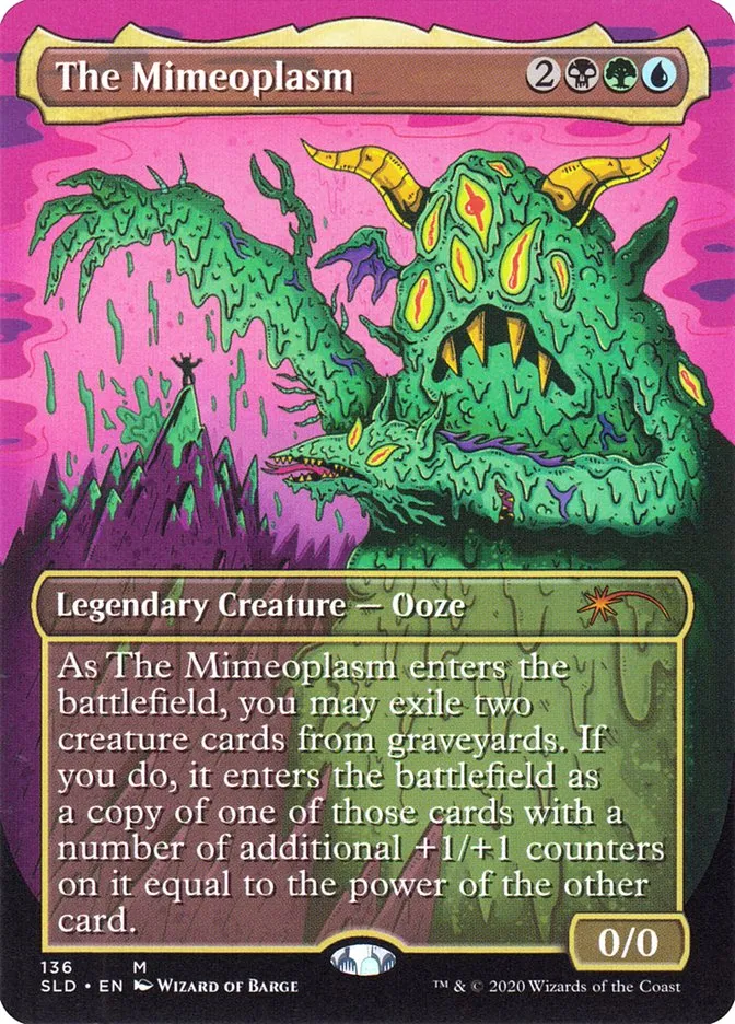 2019 Secret Lair Drop The Mimeoplasm mythic #136 mythic card image