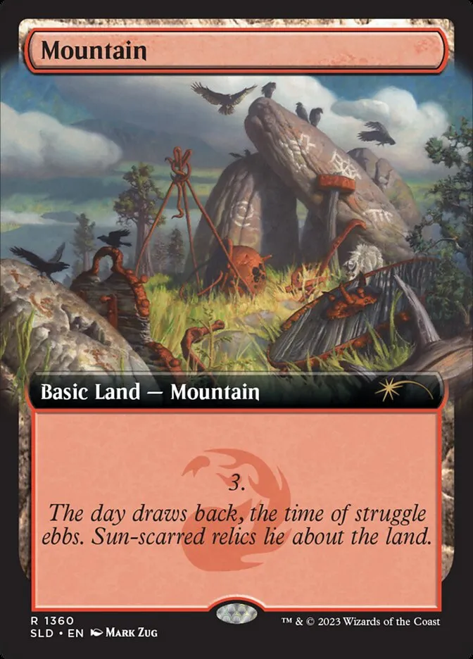 2019 Secret Lair Drop Mountain #1360 rare card image