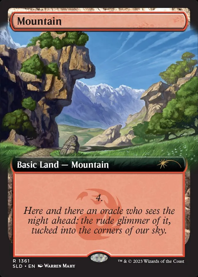 2019 Secret Lair Drop Mountain #1361 rare card image