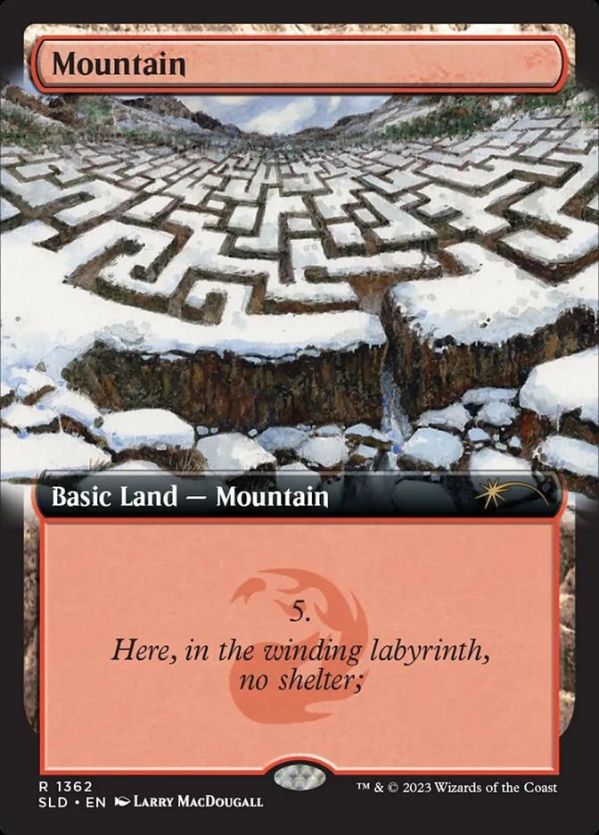 2019 Secret Lair Drop Mountain #1362 rare card image