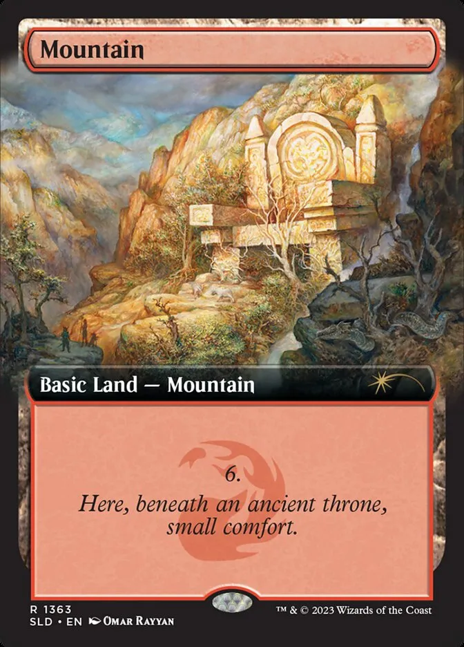 2019 Secret Lair Drop Mountain #1363 rare card image
