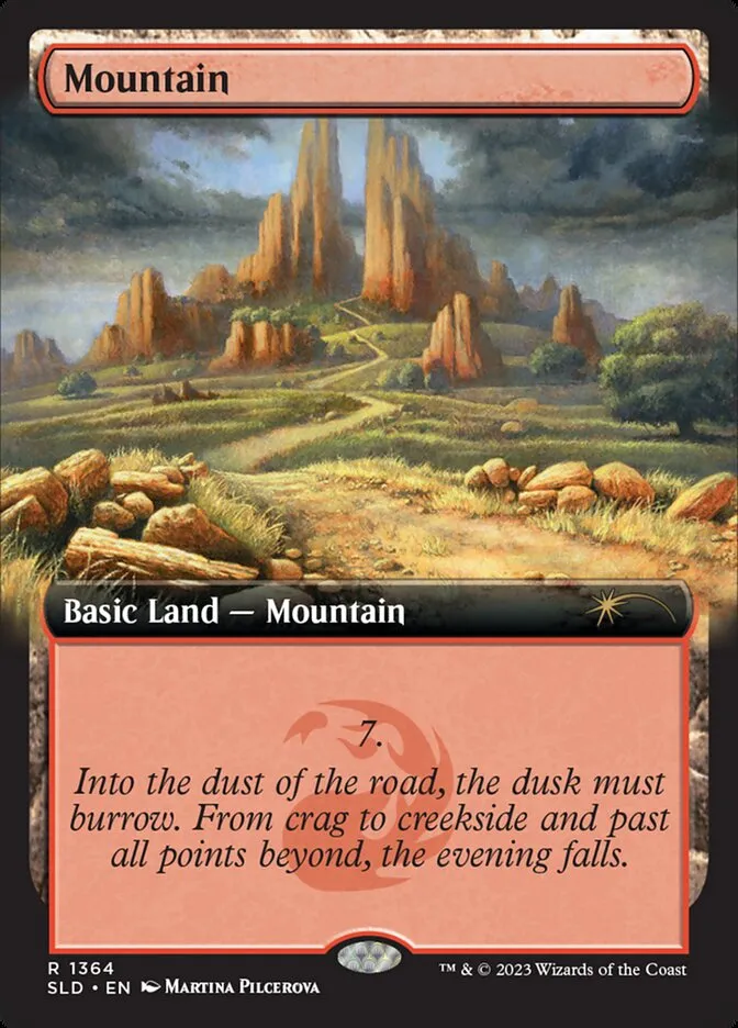 2019 Secret Lair Drop Mountain #1364 rare card image