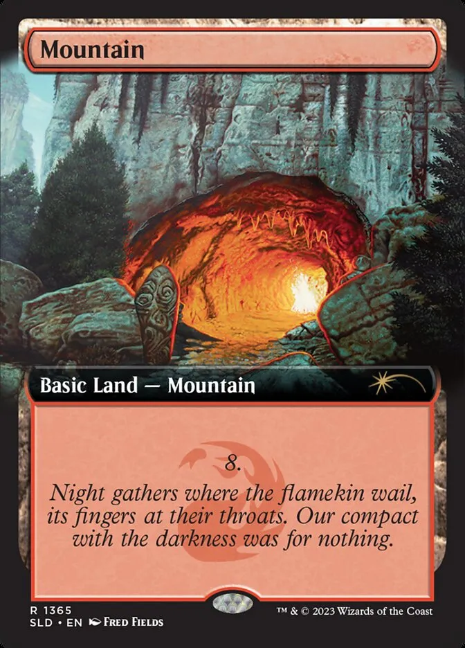 2019 Secret Lair Drop Mountain #1365 rare card image