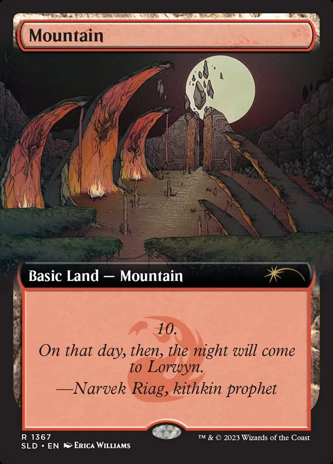 2019 Secret Lair Drop Mountain #1367 rare card image