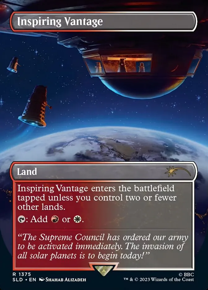 2019 Secret Lair Drop Inspiring Vantage #1375 rare card image