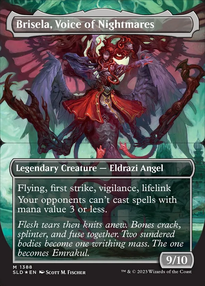 2019 Secret Lair Drop Brisela, Voice of Nightmares #1388b mythic card image