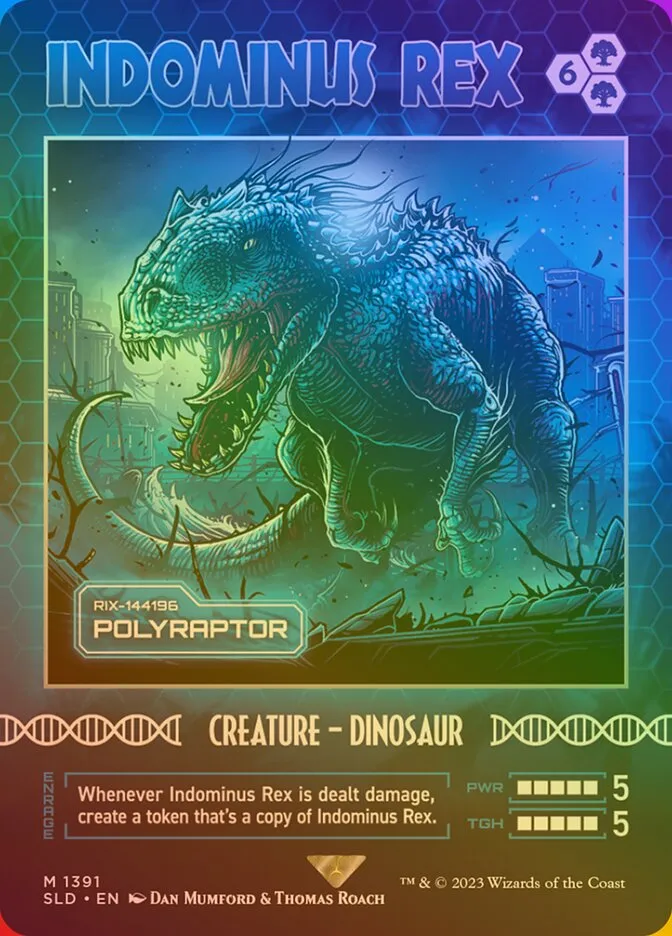 2019 Secret Lair Drop Polyraptor #1391★ mythic card image
