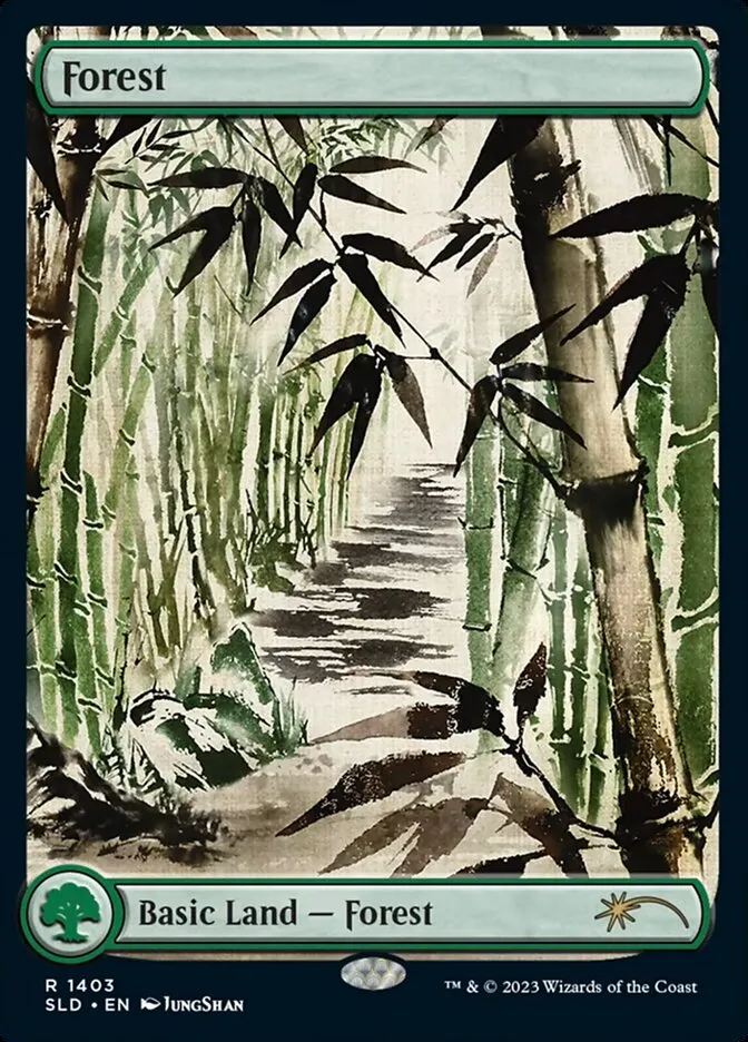 2019 Secret Lair Drop Forest #1403 rare card image