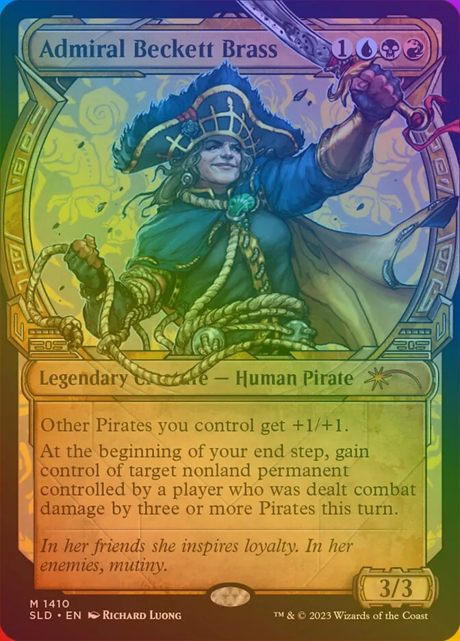 2019 Secret Lair Drop Admiral Beckett Brass #1410 mythic card image